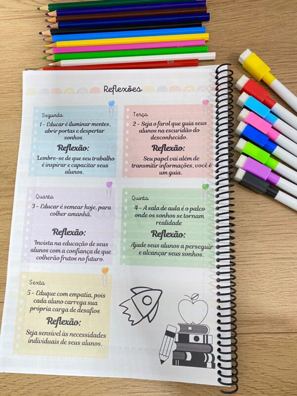 Caderno da Professora 2024 - 365 Dias+ Sondagem Diagnóstica 🍎📚 - Imagem 5