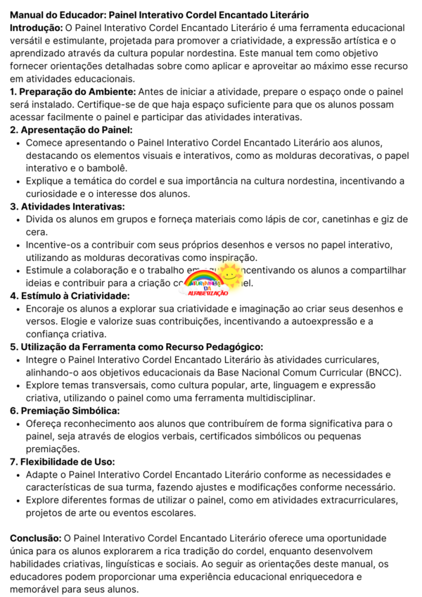 PAINEL INTERATIVO CORDEL ENCANTADO LITERÁRIO!🌵🎨 - Imagem 3