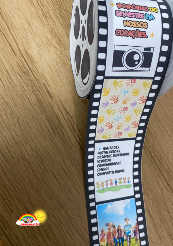 🎞️📽️Rolo Filme Nossos Momentos 1º Semestre👧🏿👦🏼👧 - Imagem 5