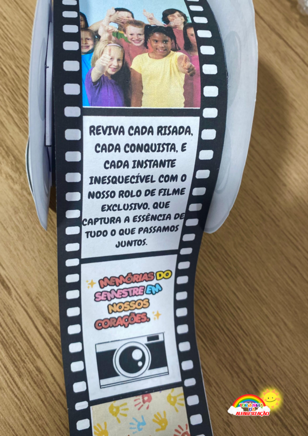 🎞️📽️Rolo Filme Nossos Momentos 1º Semestre👧🏿👦🏼👧 - Imagem 3