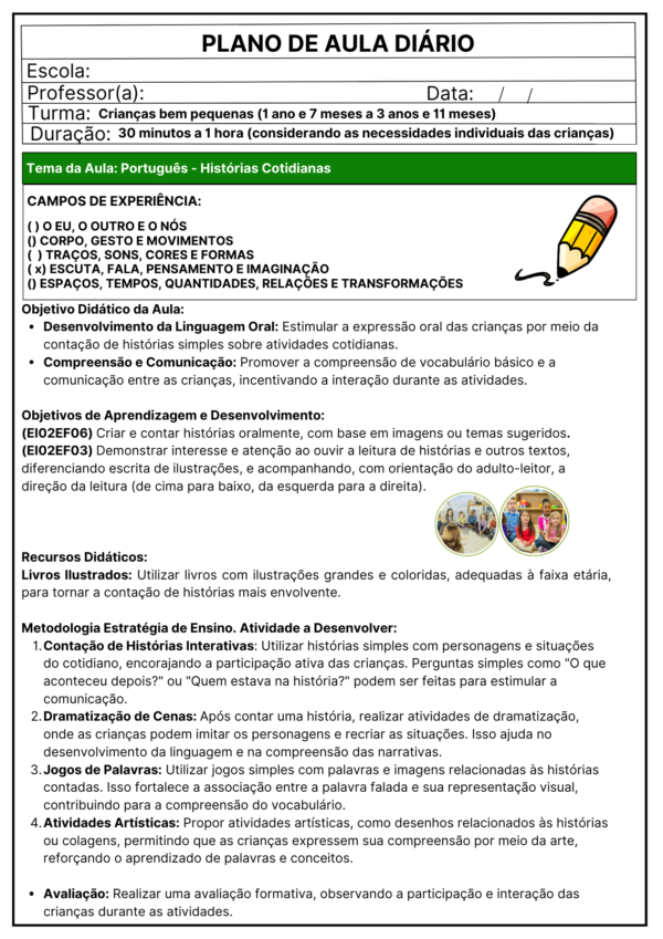 PLANEJAMENTOS DE AULAS DIÁRIOS - MATERNAL 1 E 2 📚⭐✏️ - Imagem 11