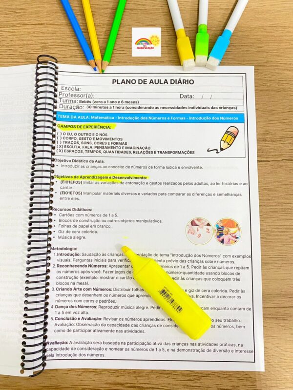 PLANEJAMENTOS DE AULAS - BERÇÁRIO I E II.📚⭐✏️​ - Imagem 6