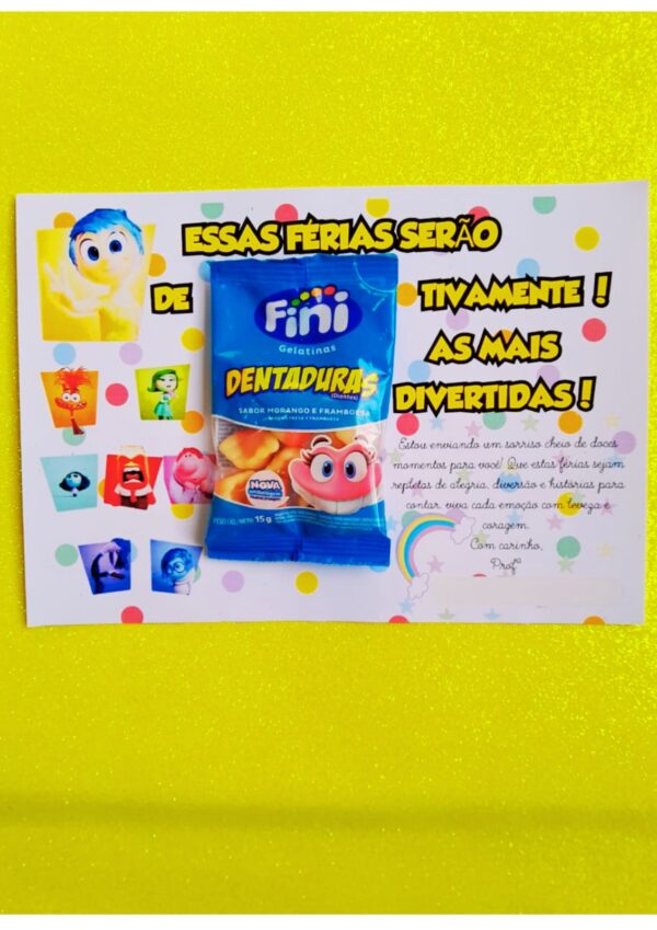 📚🎉 Cartão de Férias "Divertidamente" com Fini Dentinho! 🌟🍬 - Imagem 4