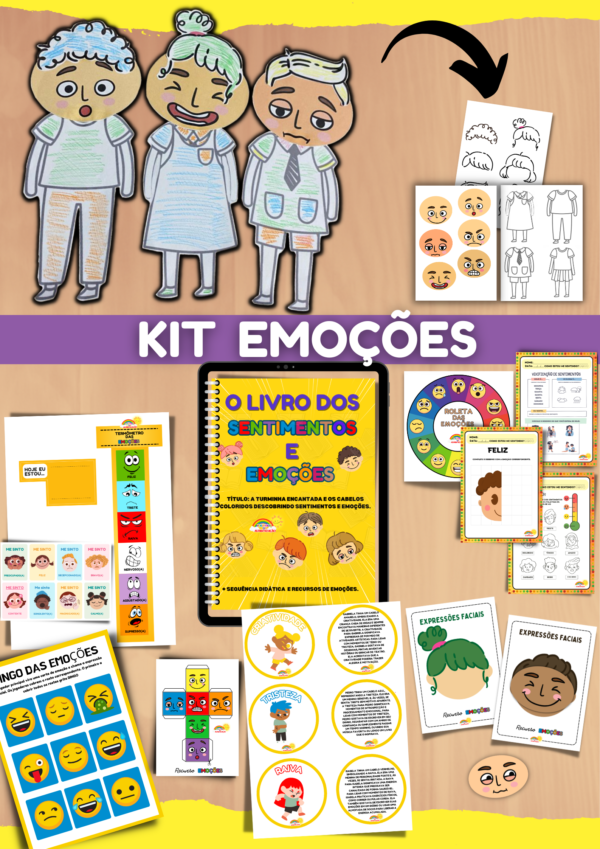 LIVRO DOS SENTIMENTOS E EMOÇÕES + SEQUÊNCIA DIDÁTICA E RECURSOS DAS EMOÇÕES