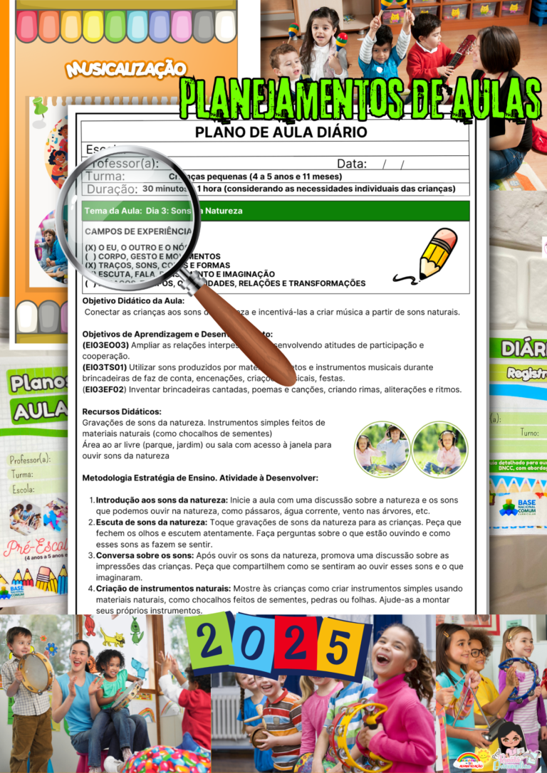 planejamentos de aulas