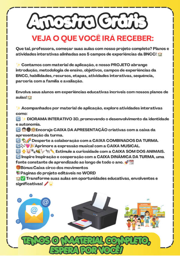 PROJETO ADAPTAÇÃO E ACOLHIMENTO NA EDUCAÇÃO INFANTIL! 🌈 Planos de aulas + atividades interativas. 🏫 - Imagem 24