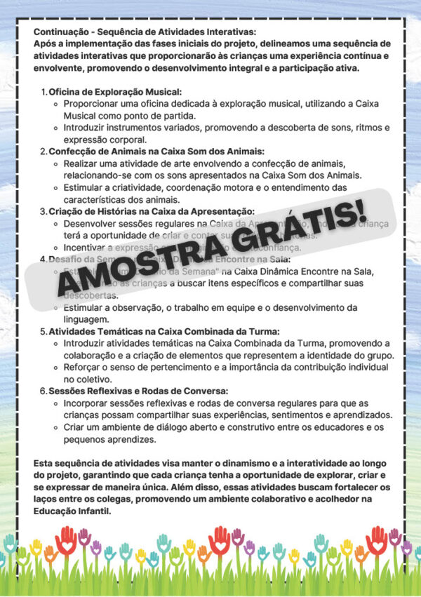 PROJETO ADAPTAÇÃO E ACOLHIMENTO NA EDUCAÇÃO INFANTIL! 🌈 Planos de aulas + atividades interativas. 🏫 - Imagem 18