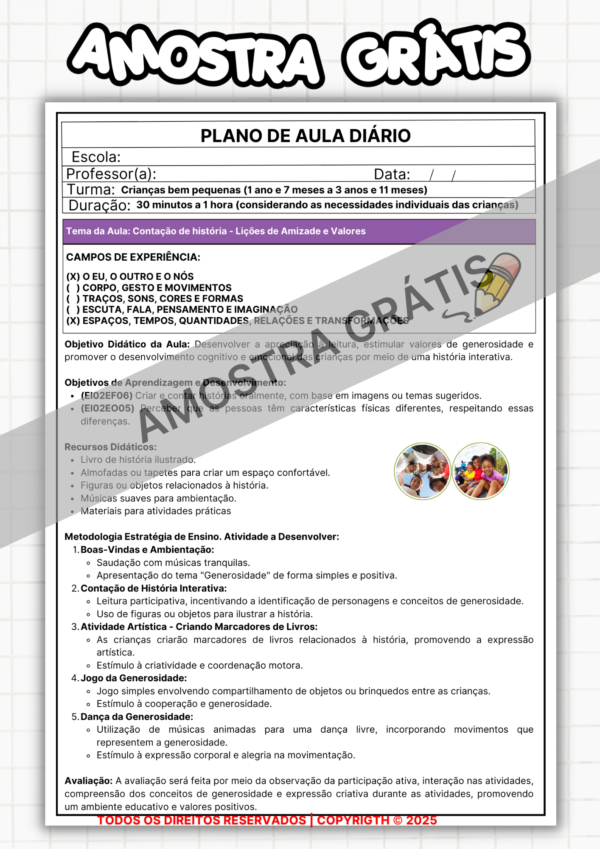 PLANEJAMENTOS DE AULAS BNCC 2025 - MATERNAL I E II.📚⭐✏​ - Imagem 27