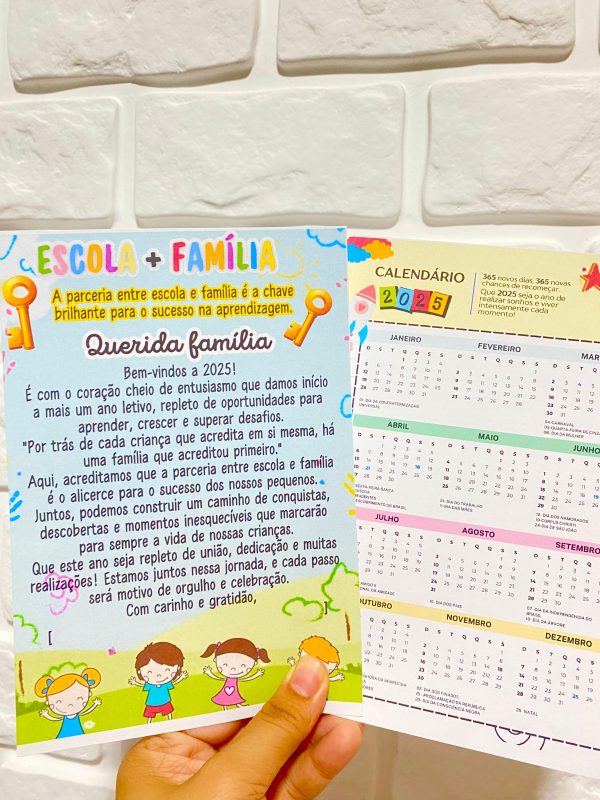 KIT LEMBRANCINHA REUNIÃO DE PAIS: ESCOLA + FAMÍLIA, A CHAVE DO SUCESSO! - Image 7