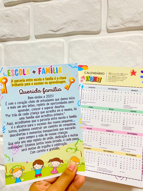 KIT LEMBRANCINHA REUNIÃO DE PAIS: ESCOLA + FAMÍLIA, A CHAVE DO SUCESSO! - Image 8