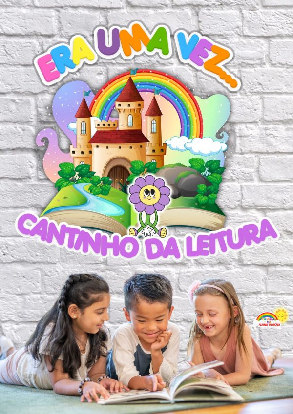 PAINEL ERA UMA VEZ – CANTINHO DA LEITURA | TEMA JARDIM E CRIANÇAS - Imagem 4